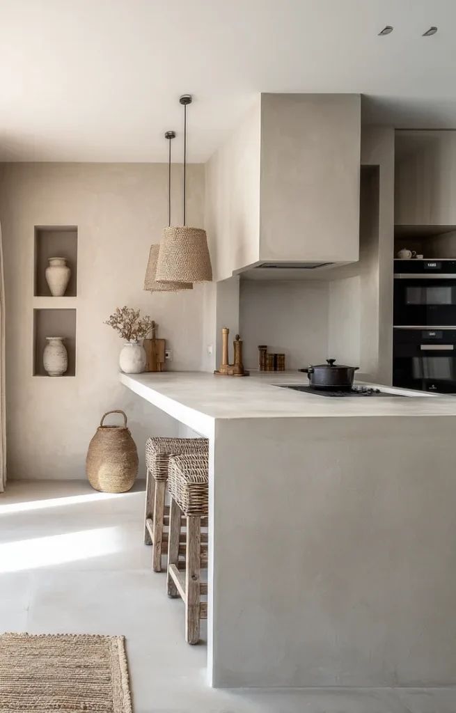 Cuisine moderne laquée blanche