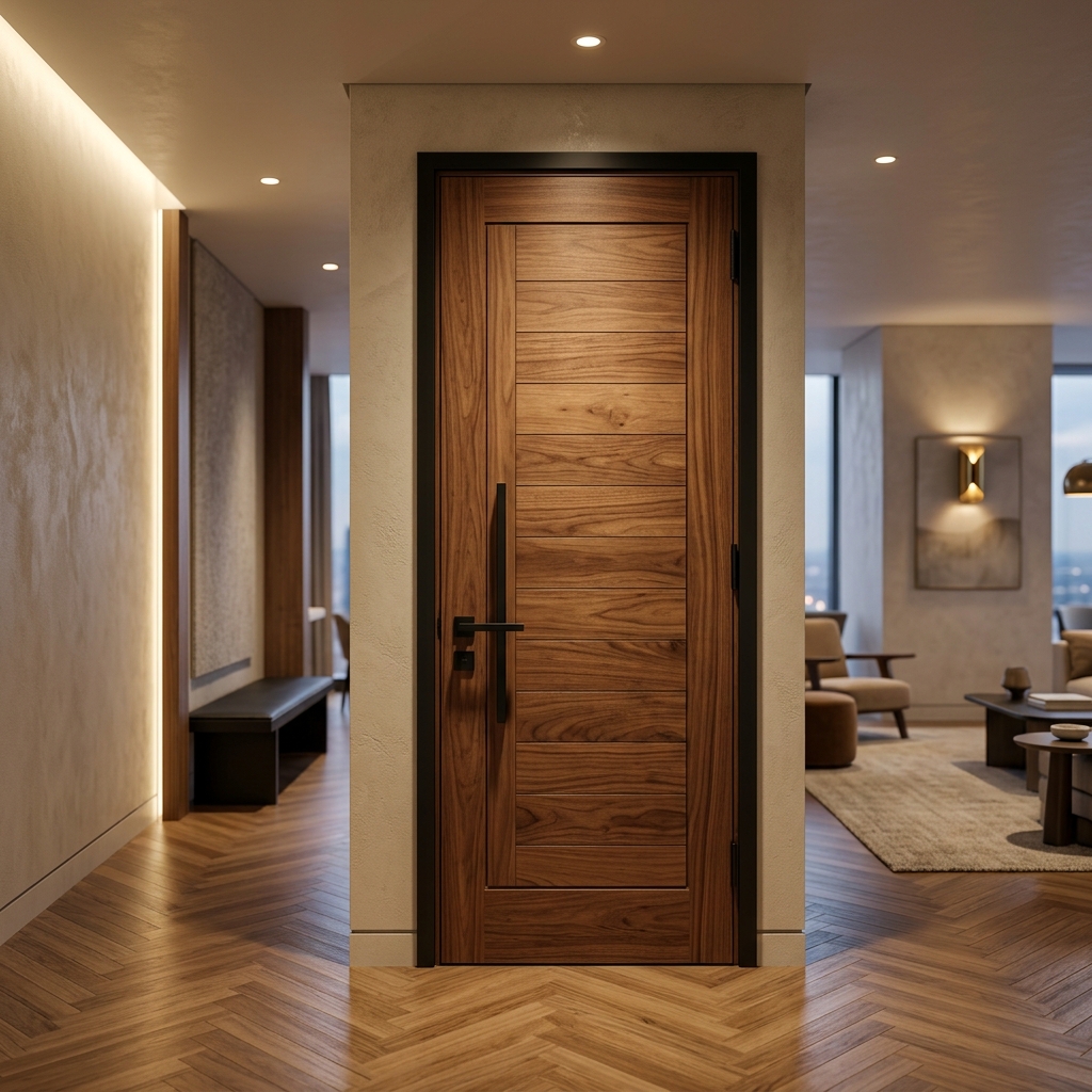 Porte intérieure bois massif
